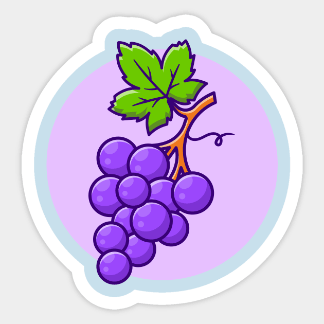 Grape Fruit Cartoon Sticker by Catalyst Labs